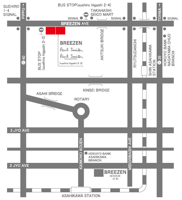 Paul Smith 旭川店 MAP